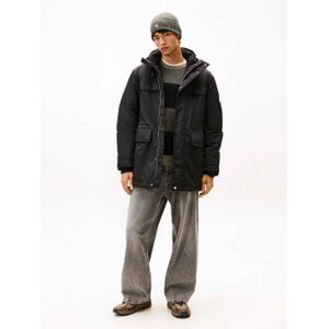 Tommy Jeans für Herren. DM0DM22251 Parka Nylon schwarz (S), Lässig, Nachhaltig, Recyceltes Nylon Tommy Jeans für Herren. DM0DM22251 Parka Nylon schwarz (S), Lässig, Nachhaltig, Recyceltes Nylon