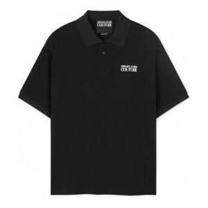 Versace Jeans Couture für Herren. 78GAG623-J0003 Polo Standard Logo schwarz (M), Lässig, Baumwolle, Kurzarm Versace Jeans Couture für Herren. 78GAG623-J0003 Polo Standard Logo schwarz (M), Lässig, Baumwolle, Kurzarm