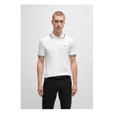 Boss für Herren. 50506193 Polo Paul weiß (S), Lässig, Baumwolle, Kurzarm Boss für Herren. 50506193 Polo Paul weiß (S), Lässig, Baumwolle, Kurzarm