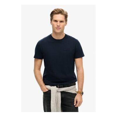 Superdry für Herren. M1011245M Essentials T-shirt navy (L), Lässig, Baumwolle, Kurzarm, Marine Superdry für Herren. M1011245M Essentials T-shirt navy (L), Lässig, Baumwolle, Kurzarm, Marine