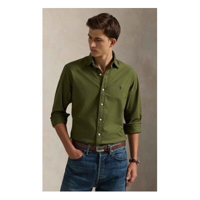 Polo Ralph Lauren für Herren. 710805564071 Maßgeschneidertes Oxford-Hemd in grünem Gewand (XL), Lässig, Baumwolle, Klassisch, Langarm Polo Ralph Lauren für Herren. 710805564071 Maßgeschneidertes Oxford-Hemd in grünem Gewand (XL), Lässig, Baumwolle, Klassisch, Langarm