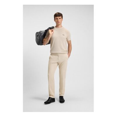 Boss für Herren. 50534303 Beigefarbene Commuter Slim-Hose (46), Lässig, Polyester Boss für Herren. 50534303 Beigefarbene Commuter Slim-Hose (46), Lässig, Polyester