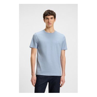Boss für Herren. 50508584 Tales T-shirt hellblau (XL), Lässig, Baumwolle, Kurzarm Boss für Herren. 50508584 Tales T-shirt hellblau (XL), Lässig, Baumwolle, Kurzarm