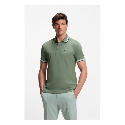 Boss für Herren. 50469055 Grünes Paddy-Poloshirt (S), Lässig, Baumwolle, Kurzarm Boss für Herren. 50469055 Grünes Paddy-Poloshirt (S), Lässig, Baumwolle, Kurzarm