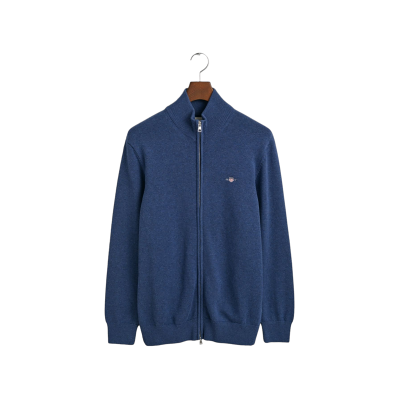 Gant für Herren. 8030164 Lässige blaue Strickjacke (5XL), Baumwolle, Langarm Gant für Herren. 8030164 Lässige blaue Strickjacke (5XL), Baumwolle, Langarm