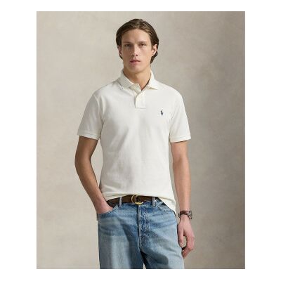 Polo Ralph Lauren für Herren. 710680784438 Ikonisches off-white Piqué-Poloshirt (M), Weiß, Lässig, Baumwolle, Kurzarm Polo Ralph Lauren für Herren. 710680784438 Ikonisches off-white Piqué-Poloshirt (M), Weiß, Lässig, Baumwolle, Kurzarm