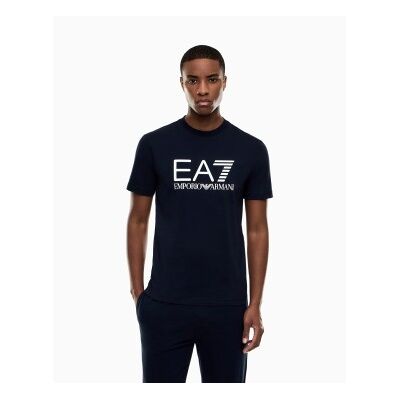 EA7 für Herren. 7M001412_AF22264 T-Shirt ?Core Identity? in Marineblau (M), Lässig, Baumwolle, Kurzarm EA7 für Herren. 7M001412_AF22264 T-Shirt ?Core Identity? in Marineblau (M), Lässig, Baumwolle, Kurzarm