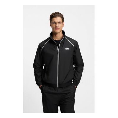 Boss für Herren. 50556526 Schwarzer Trainingsanzug ?Match? (L), Lässig, Polyester, Langarm Boss für Herren. 50556526 Schwarzer Trainingsanzug ?Match? (L), Lässig, Polyester, Langarm