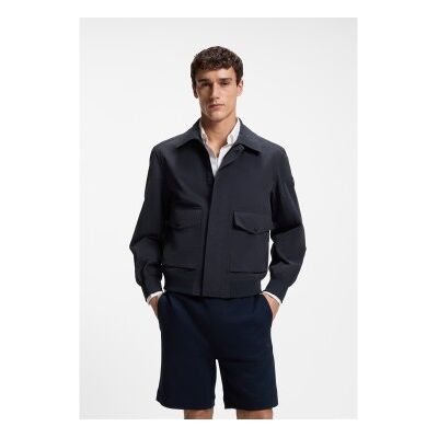 Boss für Herren. 50562351 Marineblaue Bomber-Jacke Ocruise (50), Lässig, Polyamid Boss für Herren. 50562351 Marineblaue Bomber-Jacke Ocruise (50), Lässig, Polyamid