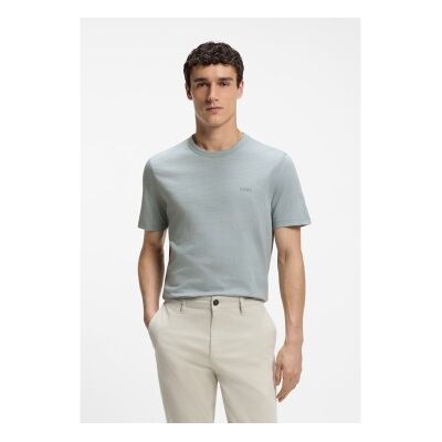 Boss für Herren. 50508243 Graues Tegood-T-Shirt (L), Lässig, Baumwolle, Kurzarm Boss für Herren. 50508243 Graues Tegood-T-Shirt (L), Lässig, Baumwolle, Kurzarm