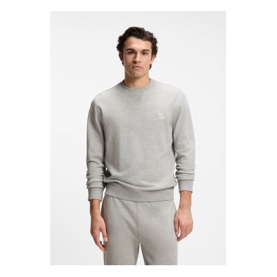 Boss für Herren. 50509323 Hellgraues Westart-Sweatshirt (L), Lässig, Baumwolle Boss für Herren. 50509323 Hellgraues Westart-Sweatshirt (L), Lässig, Baumwolle