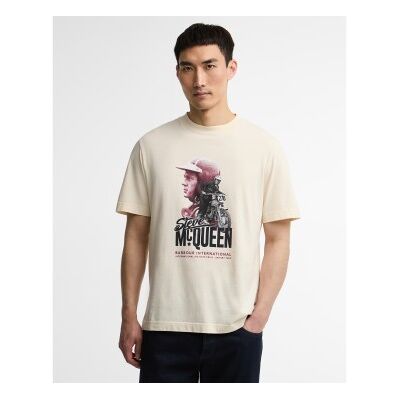 Barbour für Herren. MTS1660 Rainey SMQ T-Shirt gebrochenes Weiß (XL), Lässig, Baumwolle, Kurzarm Barbour für Herren. MTS1660 Rainey SMQ T-Shirt gebrochenes Weiß (XL), Lässig, Baumwolle, Kurzarm