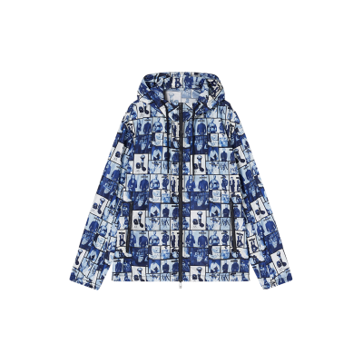 Giorgio Armani A X Armani Exchange für Herren. XM002795AF18579FB463 Bedruckte Jacke blau (XS), Lässig, Polyamid Giorgio Armani A X Armani Exchange für Herren. XM002795AF18579FB463 Bedruckte Jacke blau (XS), Lässig, Polyamid