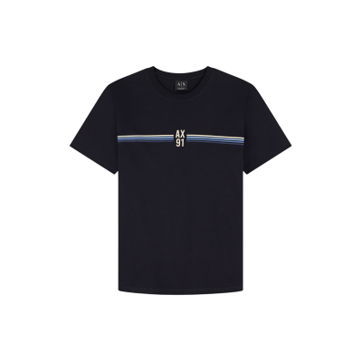 Giorgio Armani A X Armani Exchange für Herren. XM002522AF10334UB101 Basic T-Shirt marineblau (XS), Lässig, Baumwolle, Kurzarm Giorgio Armani A X Armani Exchange für Herren. XM002522AF10334UB101 Basic T-Shirt marineblau (XS), Lässig, Baumwolle, Kurzarm
