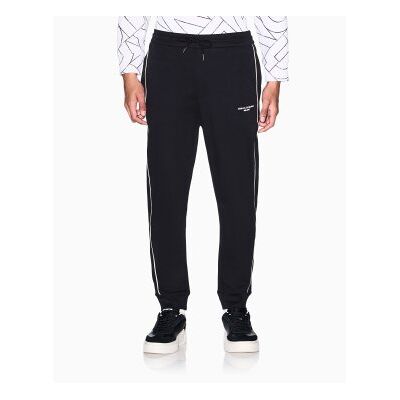 Giorgio Armani A X Armani Exchange für Herren. XM002374AF10365UC001 Schwarze Interlock-Hose (S), Lässig, Baumwolle Giorgio Armani A X Armani Exchange für Herren. XM002374AF10365UC001 Schwarze Interlock-Hose (S), Lässig, Baumwolle