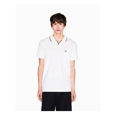 Giorgio Armani A X Armani Exchange für Herren. XM002401AF10366U0009 Polo Breath weiß (XS), Lässig, Baumwolle, Kurzarm Giorgio Armani A X Armani Exchange für Herren. XM002401AF10366U0009 Polo Breath weiß (XS), Lässig, Baumwolle, Kurzarm