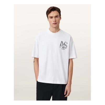 ALL SAINTS für Herren. M031PE T-shirt Mixtape weiß (M), Lässig, Baumwolle, Kurzarm ALL SAINTS für Herren. M031PE T-shirt Mixtape weiß (M), Lässig, Baumwolle, Kurzarm