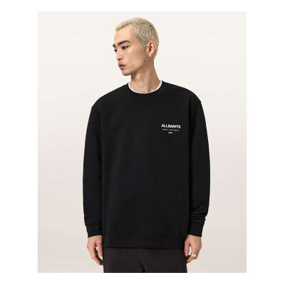 ALL SAINTS für Herren. M033NB Underground Sweatshirt schwarz (M), Lässig, Baumwolle, Langarm ALL SAINTS für Herren. M033NB Underground Sweatshirt schwarz (M), Lässig, Baumwolle, Langarm