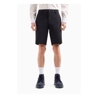 Giorgio Armani A X Armani Exchange für Herren. 8NZS49ZNYZZ1583 Marineblaue Shorts aus einfachem Gewebe (29), Lässig, Polyamid Giorgio Armani A X Armani Exchange für Herren. 8NZS49ZNYZZ1583 Marineblaue Shorts aus einfachem Gewebe (29), Lässig, Polyamid