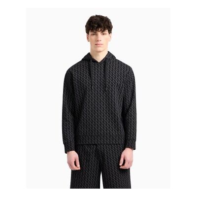 Giorgio Armani A X Armani Exchange für Herren. XM001225AF11847FC026 Sweatshirt Multi Logo schwarz (S), Lässig, Baumwolle Giorgio Armani A X Armani Exchange für Herren. XM001225AF11847FC026 Sweatshirt Multi Logo schwarz (S), Lässig, Baumwolle