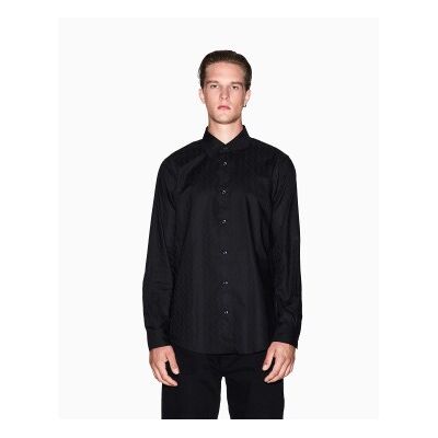 Giorgio Armani A X Armani Exchange für Herren. XM001587AF16631UC001 Hemd Ax schwarz (XL), Lässig, Baumwolle, Langarm Giorgio Armani A X Armani Exchange für Herren. XM001587AF16631UC001 Hemd Ax schwarz (XL), Lässig, Baumwolle, Langarm