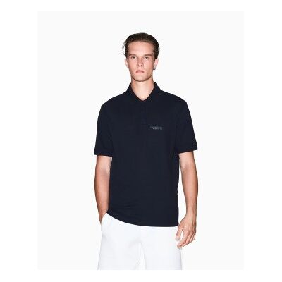 Giorgio Armani A X Armani Exchange für Herren. XM001286AF10366UB101 Regular Polo mit marineblauem Logo (M), Lässig, Baumwolle, Kurzarm Giorgio Armani A X Armani Exchange für Herren. XM001286AF10366UB101 Regular Polo mit marineblauem Logo (M), Lässig, Baumwolle, Kurzarm