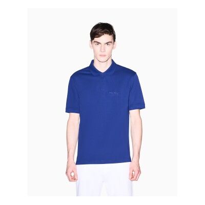 Giorgio Armani A X Armani Exchange für Herren. XM001286AF10366UB131 Post blaues Poloshirt (XS), Lässig, Baumwolle, Kurzarm Giorgio Armani A X Armani Exchange für Herren. XM001286AF10366UB131 Post blaues Poloshirt (XS), Lässig, Baumwolle, Kurzarm