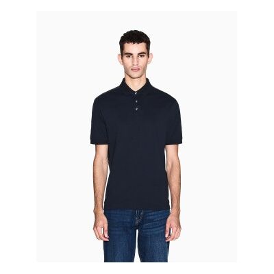 Giorgio Armani A X Armani Exchange für Herren. XM001290AF10366UB101 Marineblaues Piqué-Poloshirt (XS), Lässig, Baumwolle, Kurzarm Giorgio Armani A X Armani Exchange für Herren. XM001290AF10366UB101 Marineblaues Piqué-Poloshirt (XS), Lässig, Baumwolle, Kurzarm