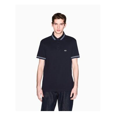 Giorgio Armani A X Armani Exchange für Herren. XM002326AF13026UB101 Polo Classic Breathable marineblau (XS), Lässig, Baumwolle, Kurzarm Giorgio Armani A X Armani Exchange für Herren. XM002326AF13026UB101 Polo Classic Breathable marineblau (XS), Lässig, Baumwolle, Kurzarm