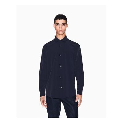 Giorgio Armani A X Armani Exchange für Herren. XM001567AF19193UB101 Hemd Button marineblau (S), Lässig, Polyamid, Langarm Giorgio Armani A X Armani Exchange für Herren. XM001567AF19193UB101 Hemd Button marineblau (S), Lässig, Polyamid, Langarm