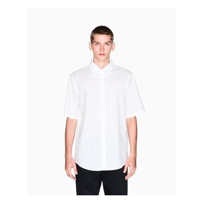 Giorgio Armani A X Armani Exchange für Herren. XM001935AF16631U0009 Regular Shirt weiß (XS), Lässig, Baumwolle, Kurzarm Giorgio Armani A X Armani Exchange für Herren. XM001935AF16631U0009 Regular Shirt weiß (XS), Lässig, Baumwolle, Kurzarm
