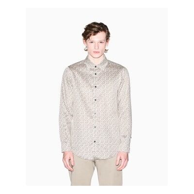 Giorgio Armani A X Armani Exchange für Herren. XM001942AF19194F1165 Weiches beiges Hemd (XS), Lässig, Baumwolle, Klassisch, Langarm Giorgio Armani A X Armani Exchange für Herren. XM001942AF19194F1165 Weiches beiges Hemd (XS), Lässig, Baumwolle, Klassisch, Langarm