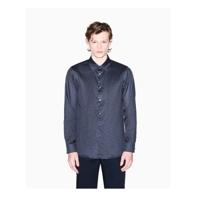 Giorgio Armani A X Armani Exchange für Herren. XM001942AF19194FB436 Button-Down-Hemd navy (M), Blau, Lässig, Baumwolle, Klassisch, Langarm, Marine Giorgio Armani A X Armani Exchange für Herren. XM001942AF19194FB436 Button-Down-Hemd navy (M), Blau, Lässig, Baumwolle, Klassisch, Langarm, Marine