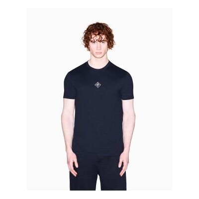 Giorgio Armani A X Armani Exchange für Herren. XM002454AF10358UB101 Design-T-Shirt navy (XS), Lässig, Baumwolle, Kurzarm, Marine Giorgio Armani A X Armani Exchange für Herren. XM002454AF10358UB101 Design-T-Shirt navy (XS), Lässig, Baumwolle, Kurzarm, Marine