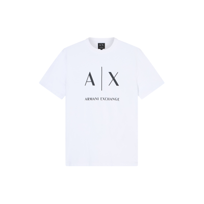 Giorgio Armani A X Armani Exchange für Herren. XM002683AF10356U0002 Logo-T-Shirt weiß (L), Lässig, Baumwolle, Kurzarm Giorgio Armani A X Armani Exchange für Herren. XM002683AF10356U0002 Logo-T-Shirt weiß (L), Lässig, Baumwolle, Kurzarm