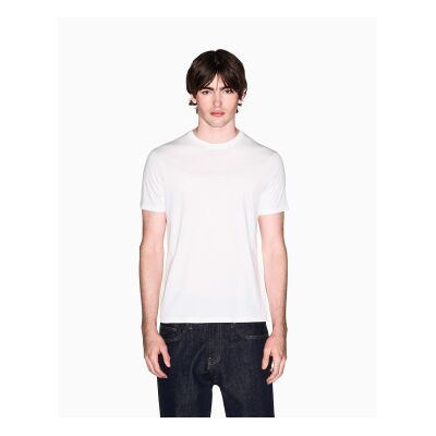 Giorgio Armani A X Armani Exchange für Herren. XM002467AF10356U0009 Schmal geschnittenes T-Shirt Off white (XS), Weiß, Lässig, Baumwolle, Kurzarm Giorgio Armani A X Armani Exchange für Herren. XM002467AF10356U0009 Schmal geschnittenes T-Shirt Off white (XS), Weiß, Lässig, Baumwolle, Kurzarm