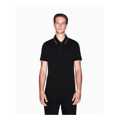 Giorgio Armani A X Armani Exchange für Herren. XM001285AF10366UC001 Ideal Polo (M), Schwarz, Lässig, Baumwolle, Kurzarm Giorgio Armani A X Armani Exchange für Herren. XM001285AF10366UC001 Ideal Polo (M), Schwarz, Lässig, Baumwolle, Kurzarm