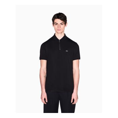 Giorgio Armani A X Armani Exchange für Herren. XM002372AF21936UC001 Polo-Stoff schwarz (L), Lässig, Viskose, Kurzarm Giorgio Armani A X Armani Exchange für Herren. XM002372AF21936UC001 Polo-Stoff schwarz (L), Lässig, Viskose, Kurzarm