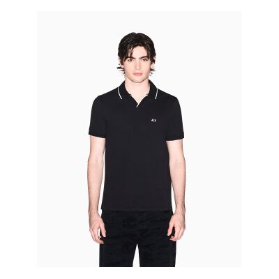 Giorgio Armani A X Armani Exchange für Herren. XM002401AF10366UC001 Polo Breathable schwarz (XL), Lässig, Baumwolle, Kurzarm Giorgio Armani A X Armani Exchange für Herren. XM002401AF10366UC001 Polo Breathable schwarz (XL), Lässig, Baumwolle, Kurzarm