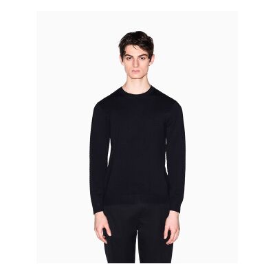 Giorgio Armani A X Armani Exchange für Herren. XM002435AF10454FB428 Technischer Pullover in Marineblau (XS), Lässig, Viskose Giorgio Armani A X Armani Exchange für Herren. XM002435AF10454FB428 Technischer Pullover in Marineblau (XS), Lässig, Viskose