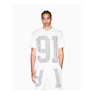 Giorgio Armani A X Armani Exchange für Herren. XM002510AF10358U1074 T-Shirt Regular Fit 91 beige (S), Lässig, Baumwolle, Kurzarm Giorgio Armani A X Armani Exchange für Herren. XM002510AF10358U1074 T-Shirt Regular Fit 91 beige (S), Lässig, Baumwolle, Kurzarm