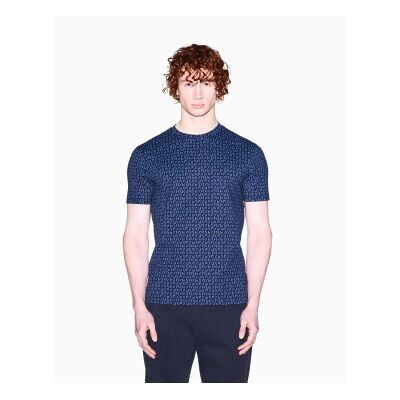 Giorgio Armani A X Armani Exchange für Herren. XM002778AF10356FB440 Regular-T-Shirt aus klassischer navyfarbener Baumwolle (XS), Lässig, Kurzarm, Marine Giorgio Armani A X Armani Exchange für Herren. XM002778AF10356FB440 Regular-T-Shirt aus klassischer navyfarbener Baumwolle (XS), Lässig, Kurzarm, Marine