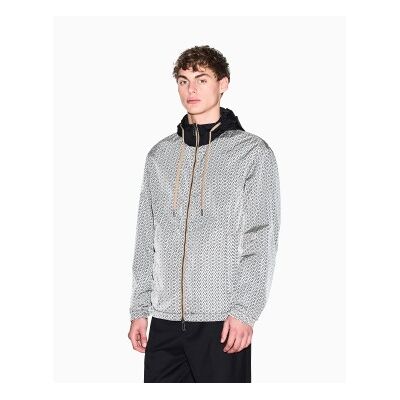 Giorgio Armani A X Armani Exchange für Herren. XM001830AF18579M0245 Ultraleichte Nylon-Jacke mit grauem irisierendem Effekt (S), Lässig, Polyamid Giorgio Armani A X Armani Exchange für Herren. XM001830AF18579M0245 Ultraleichte Nylon-Jacke mit grauem irisierendem Effekt (S), Lässig, Polyamid