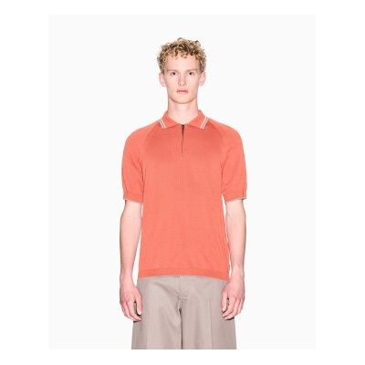 Giorgio Armani A X Armani Exchange für Herren. XM001977AF20139U3040 Polo-Strick orange (S), Lässig, Baumwolle, Kurzarm Giorgio Armani A X Armani Exchange für Herren. XM001977AF20139U3040 Polo-Strick orange (S), Lässig, Baumwolle, Kurzarm