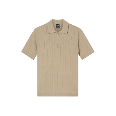 Giorgio Armani A X Armani Exchange für Herren. XM002438AF22249U6229 Polo-Strick Winter Zweig beige (M), Lässig, Baumwolle, Kurzarm Giorgio Armani A X Armani Exchange für Herren. XM002438AF22249U6229 Polo-Strick Winter Zweig beige (M), Lässig, Baumwolle, Kurzarm