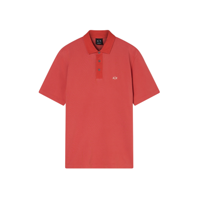 Giorgio Armani A X Armani Exchange für Herren. XM002408AF13055U4029 Polohemd Rose Of Sharon rot (M), Lässig, Baumwolle, Kurzarm Giorgio Armani A X Armani Exchange für Herren. XM002408AF13055U4029 Polohemd Rose Of Sharon rot (M), Lässig, Baumwolle, Kurzarm