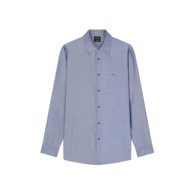 Giorgio Armani A X Armani Exchange für Herren. XM002112AF22548UB113 Hemd Regular Fit blau (L), Lässig, Baumwolle, Langarm Giorgio Armani A X Armani Exchange für Herren. XM002112AF22548UB113 Hemd Regular Fit blau (L), Lässig, Baumwolle, Langarm