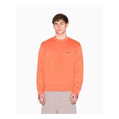 Giorgio Armani A X Armani Exchange für Herren. XM001777AF10818U3040 Sweatshirt mit Rundhalsausschnitt und normaler Passform orange (XS), Lässig, Baumwolle, Giorgio Armani A X Armani Exchange für Herren. XM001777AF10818U3040 Sweatshirt mit Rundhalsausschnitt und normaler Passform orange (XS), Lässig, Baumwolle,