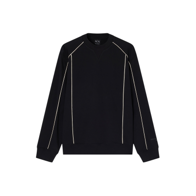 Giorgio Armani A X Armani Exchange für Herren. XM002373AF10365UC001 Line Sweatshirt schwarz (L), Lässig, Baumwolle, Langarm Giorgio Armani A X Armani Exchange für Herren. XM002373AF10365UC001 Line Sweatshirt schwarz (L), Lässig, Baumwolle, Langarm