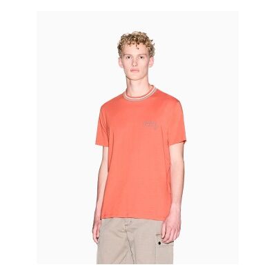 Giorgio Armani A X Armani Exchange für Herren. XM001795AF10361U3040 Lässiges Premium-T-Shirt orange (XXL), Baumwolle, Kurzarm Giorgio Armani A X Armani Exchange für Herren. XM001795AF10361U3040 Lässiges Premium-T-Shirt orange (XXL), Baumwolle, Kurzarm